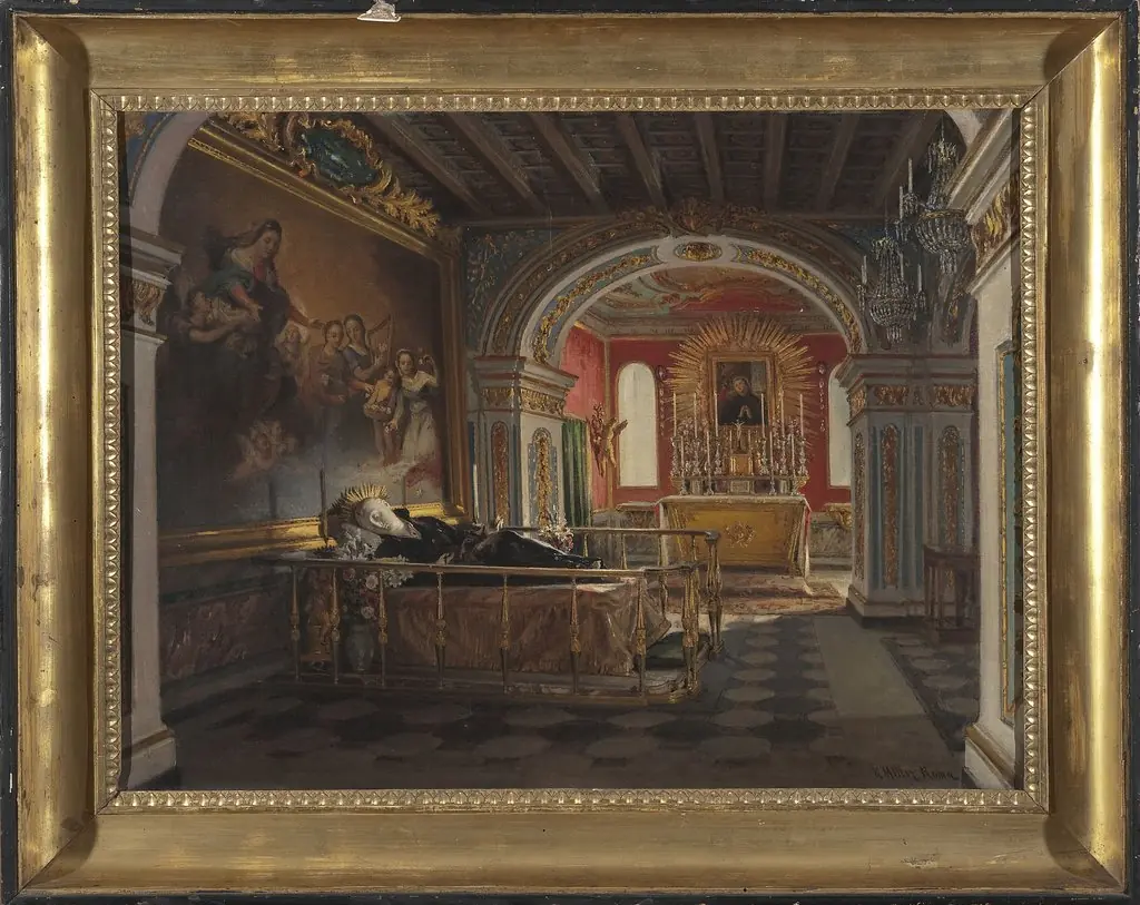 Interior of the chapel of Saint Stanislaus Kostka in Rome, by Karol Miller