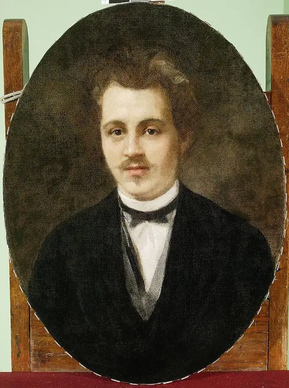 Portrait of Ludwik Méyet, father of Leopold, by Karol Miller