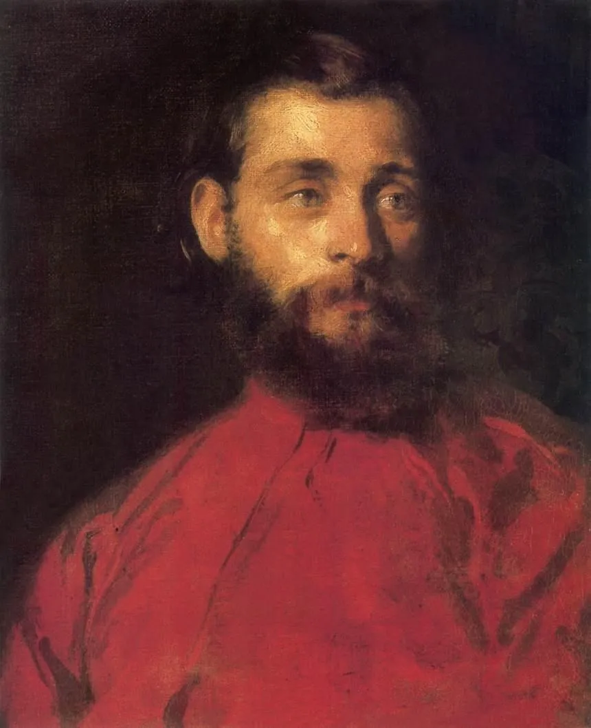 Self-Portrait, by Károly Brocky, oil, 1850