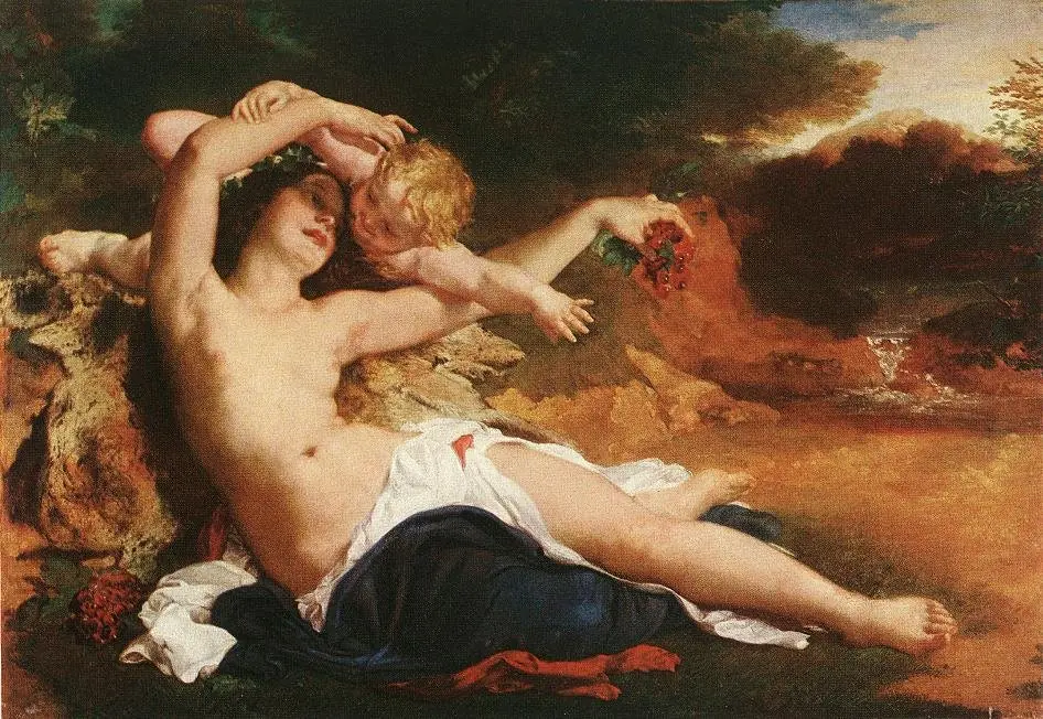 Venus and Amor, by Károly Brocky
