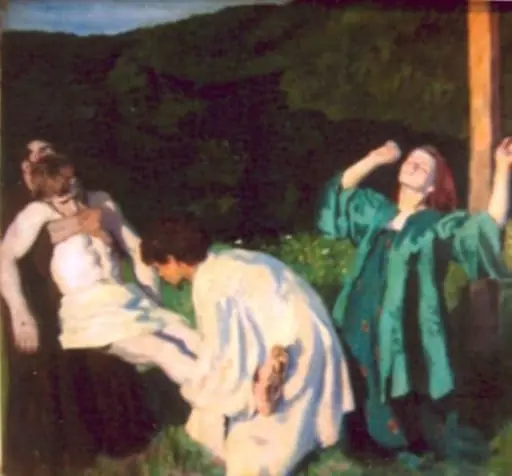 Coborârea lui Christos în mormânt (Coborârea de pe Cruce), by Károly Ferenczy, 1903