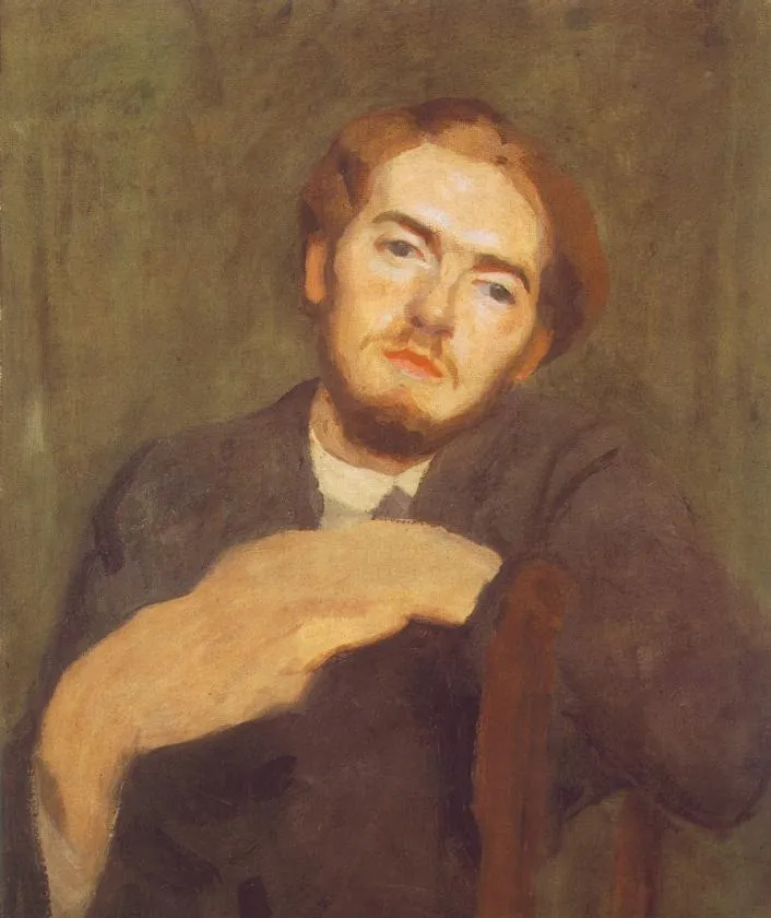 Portrait of Béni Ferenczy, by Károly Ferenczy, oil, 1912