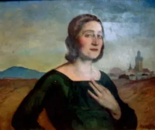 Tessi Tory Nora (Portret de femeie), by Károly Ferenczy, 1850