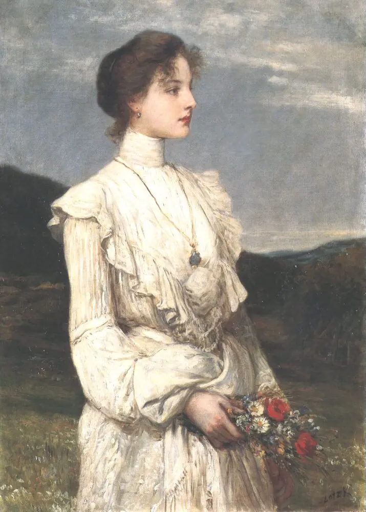 Spring (Portrait of Ilona K. Lippich), by Károly Lotz