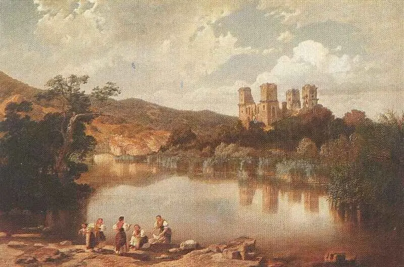 The Ruins of Diósgyőr Castle, by Károly Telepy