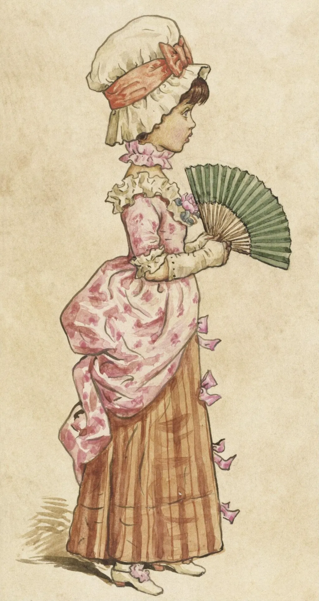 Christmas at Little-Peopleton Manor, by Kate Greenaway, watercolor, 1879