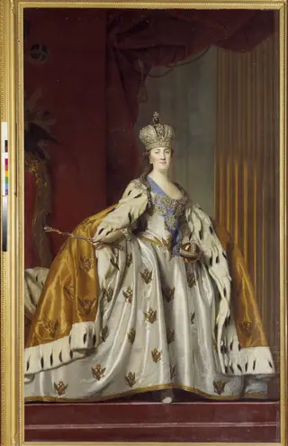 Katharina II af Rusland i kroningsdragt