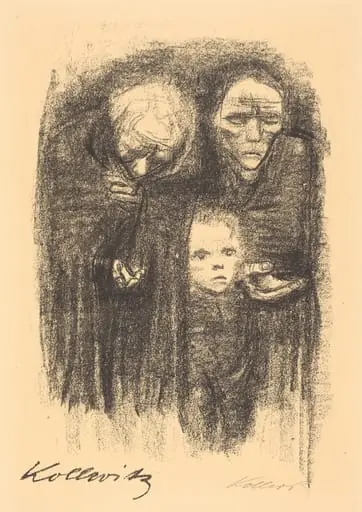 Bettelnde (Begging), by Käthe Kollwitz