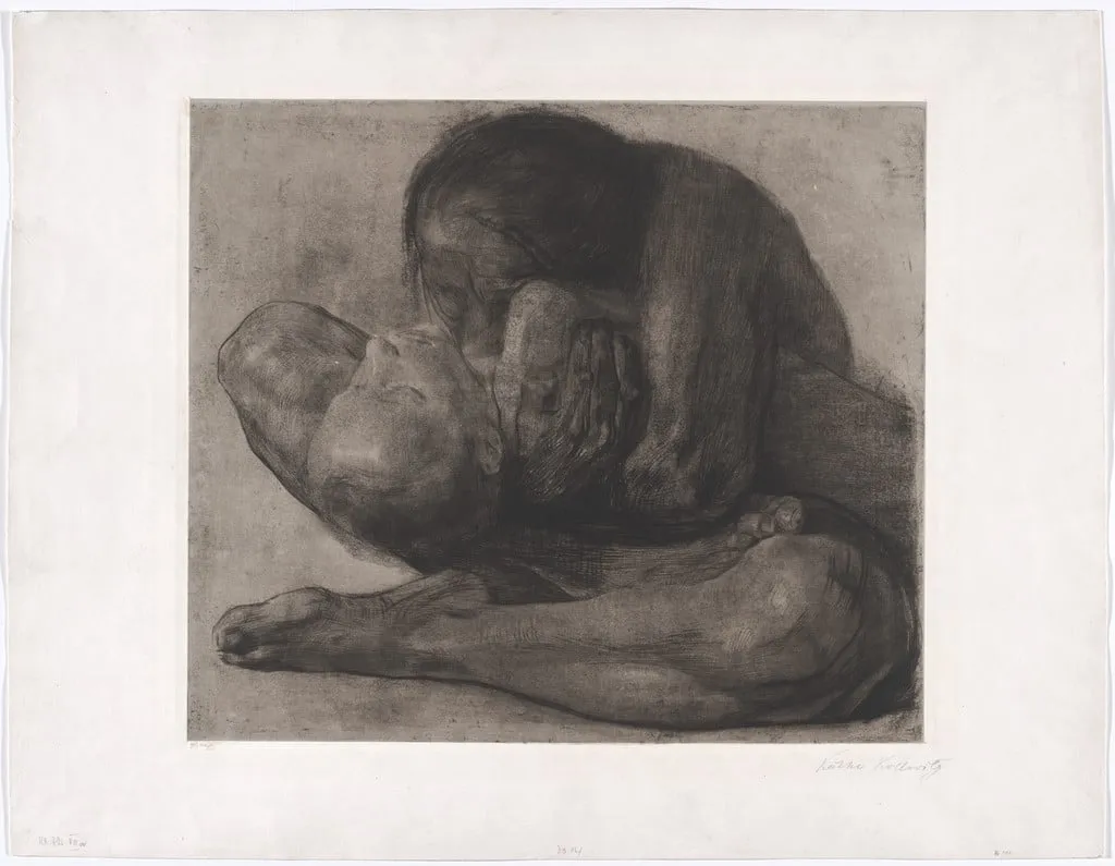 Untitled, by Käthe Kollwitz, ink, 1903
