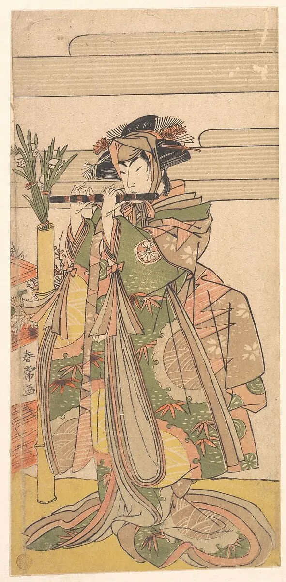 Untitled, by Katsukawa Shunjō, ink, 1780