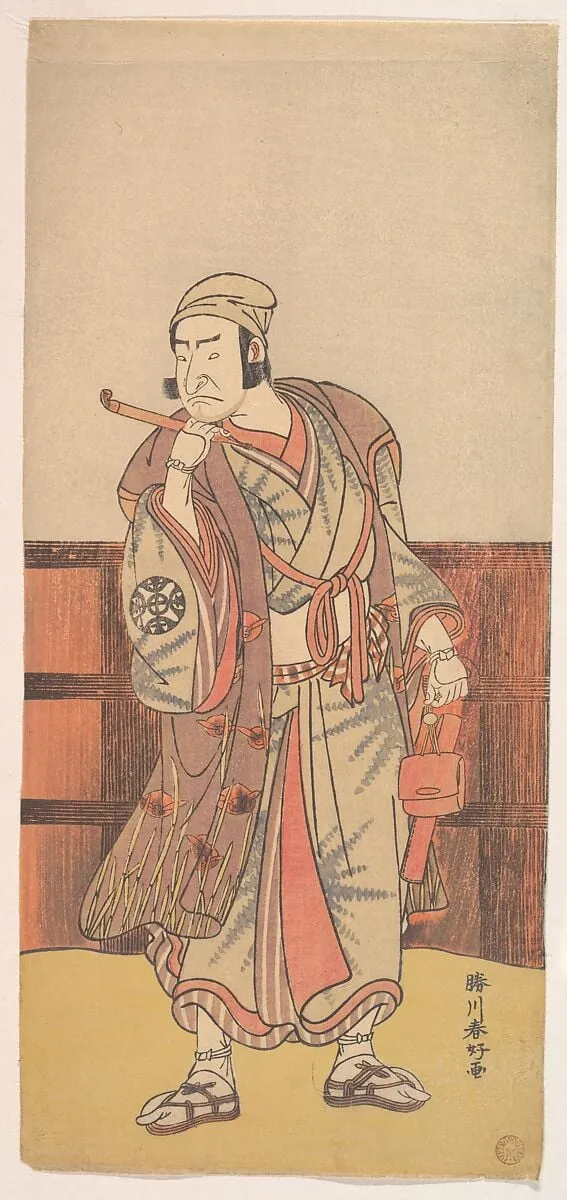 勝川春好画 初代中村仲蔵|Kabuki Actor Nakamura Nakazō I, by Katsukawa Shunkō, ink, 4