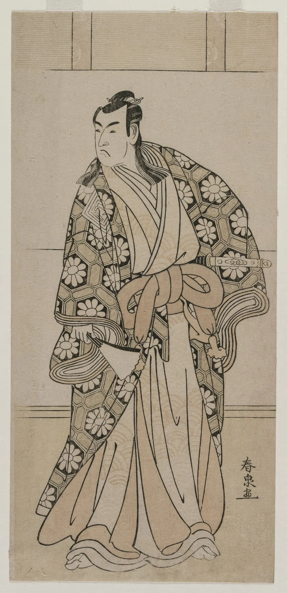 Ichikawa Monnosuke II as a Lord, by Katsukawa Shunsen, 1784