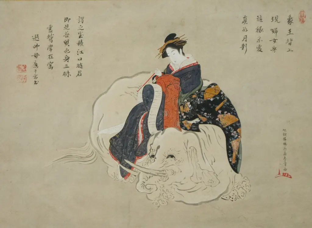 Courtesan of Eguchi (Eguchi no kimi), by Katsukawa Shunshō