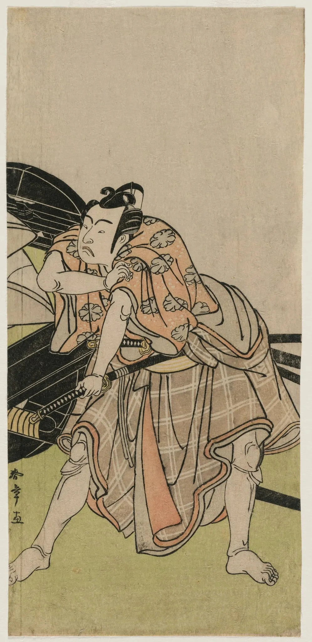 Ichikawa Yaozo II as Sakuramaru, by Katsukawa Shunshō, 1776