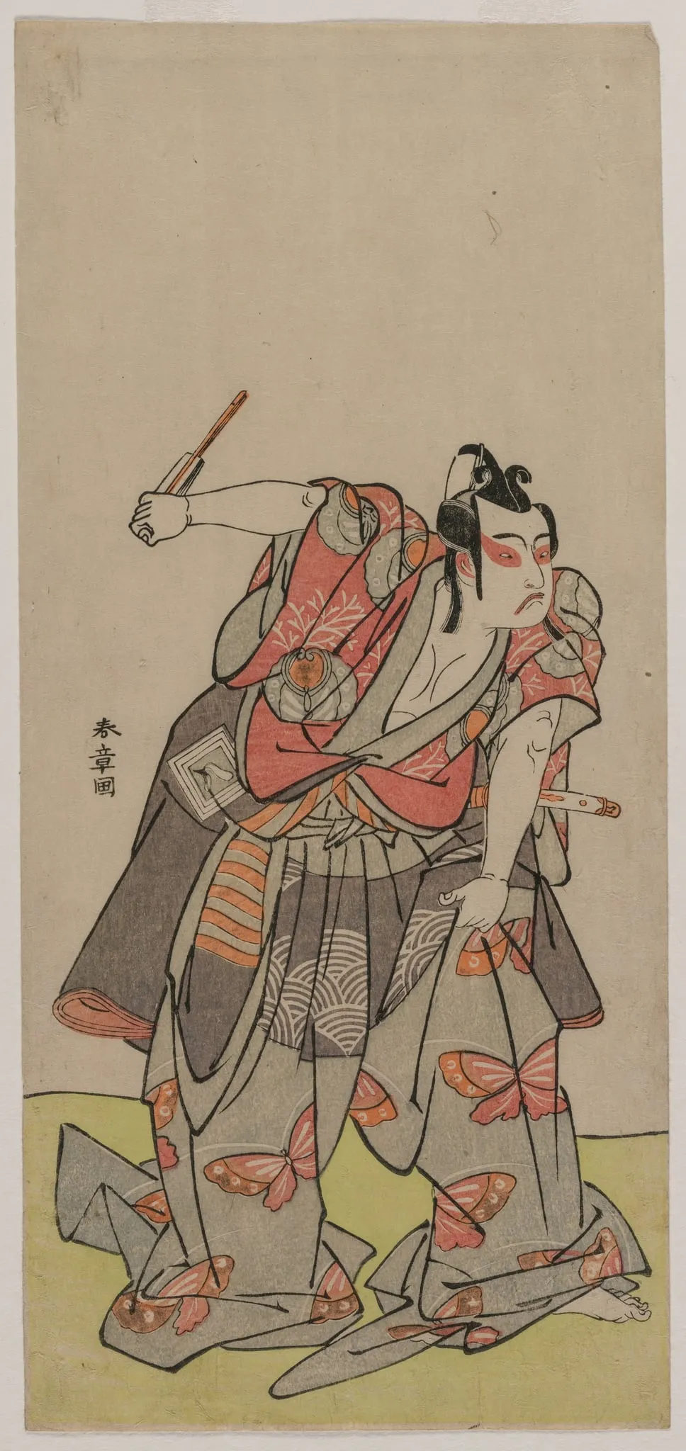 Ichikawa Yaozo II as Soga no Goro, by Katsukawa Shunshō, 1774