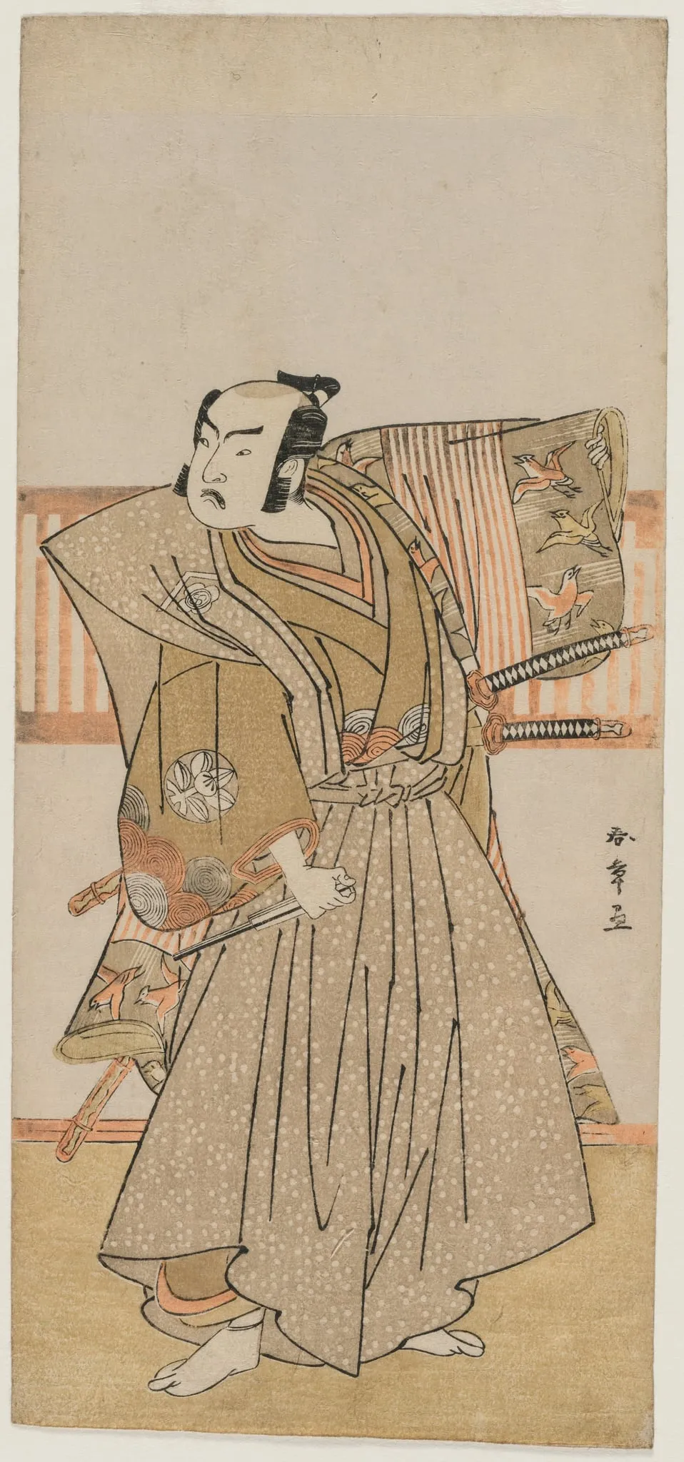 Ichimura Uzaemon IX as Soga no Juro, by Katsukawa Shunshō, 1774