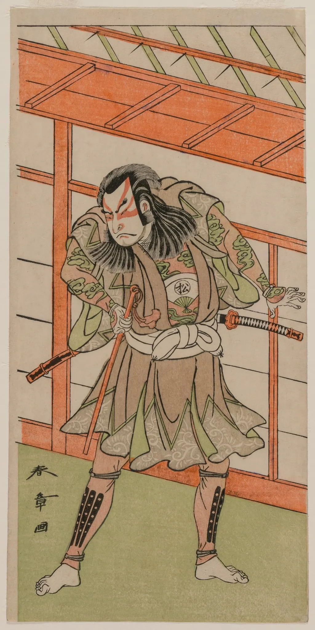 The Actor Onoe Matsusuke, by Katsukawa Shunshō, 1759