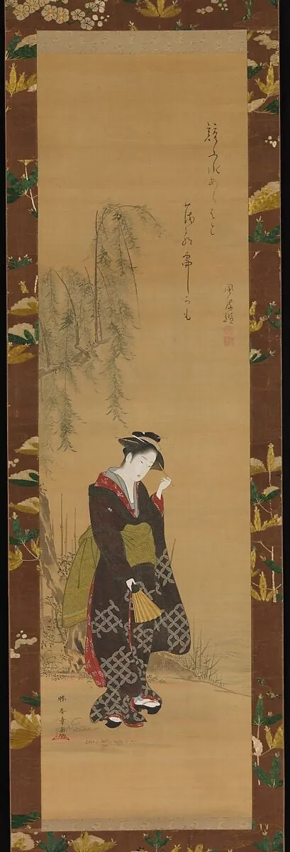 Untitled, by Katsukawa Shunshō, ink, 1750