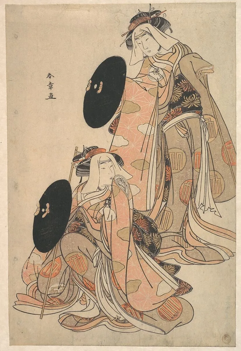 Untitled, by Katsukawa Shunshō, ink, 1776