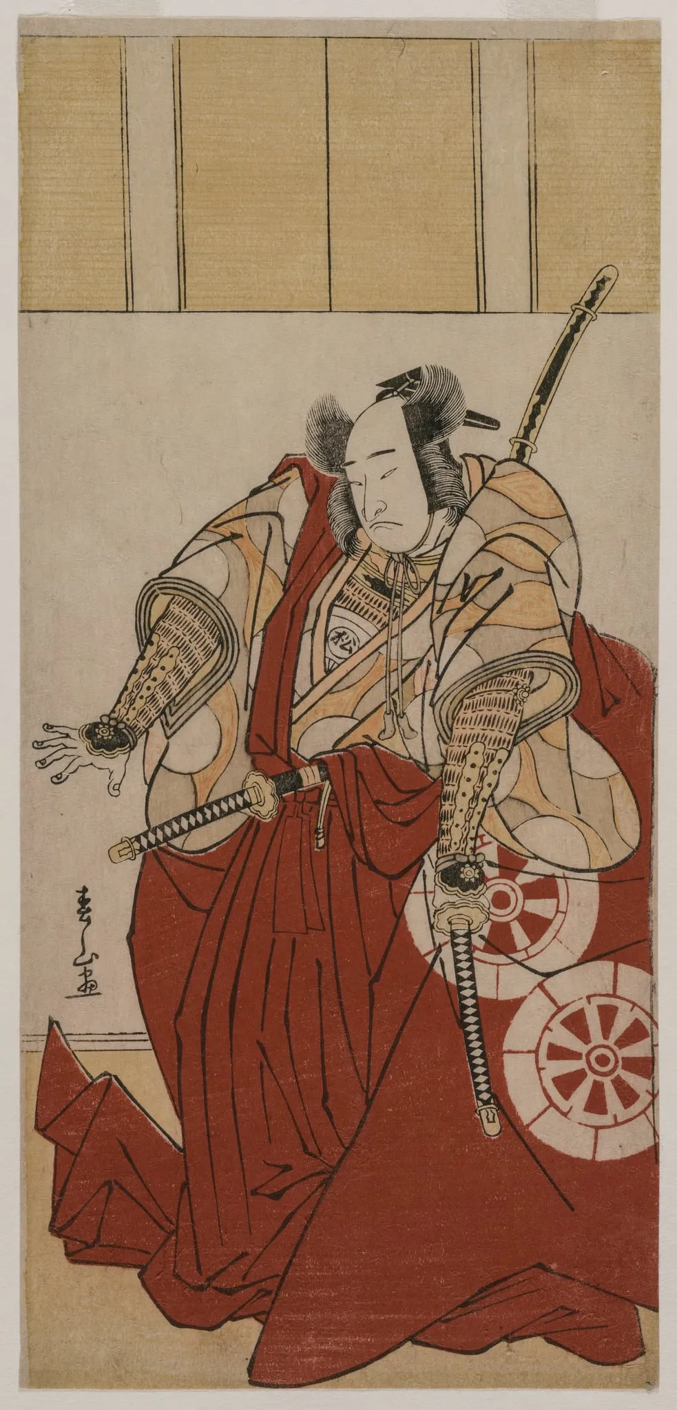 Onoe Matsusuke as Usui Sadamitsu, by Katsukawa Shunzan, 1781