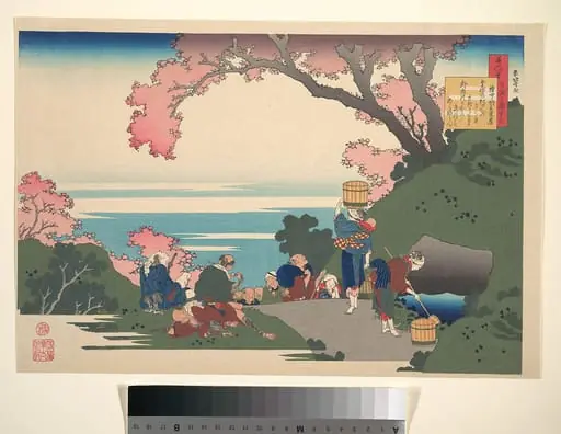 百人一首　うはかゑとき　権中納言匡房|Poem by Gon-chūnagon Masafusa (Ōe no Masafusa), from the series One Hundred Poems Explained by the Nurse (Hyakunin isshu uba ga etoki)
