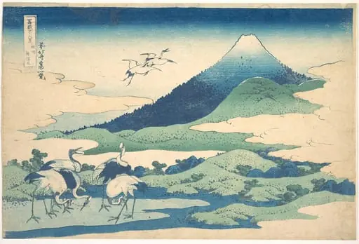 冨嶽三十六景　相州梅沢左|Umezawa Manor in Sagami Province (Sōshū Umezawa zai),  from the series Thirty-six Views of Mount Fuji (Fugaku sanjūrokkei), by Katsushika Hokusai
