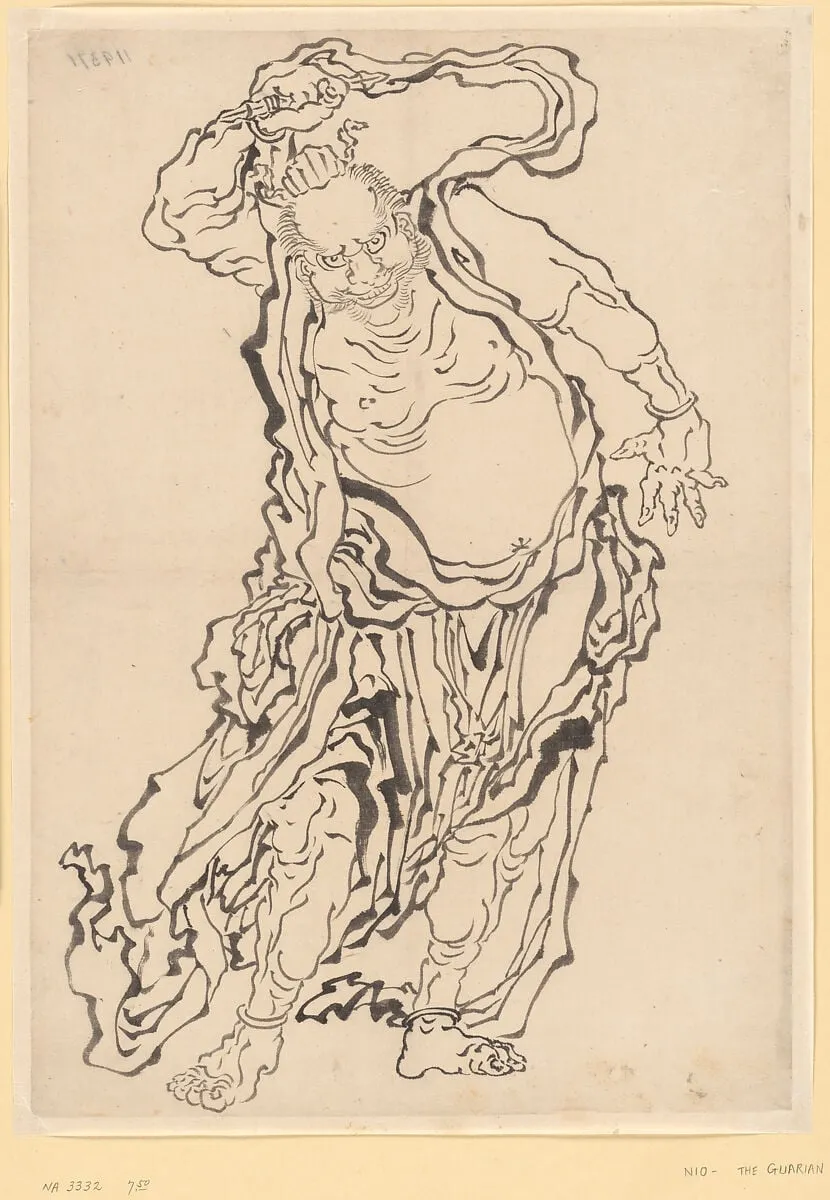 Untitled, by Katsushika Hokusai, ink, 1804