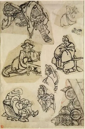 Sketches, by Katsushika School