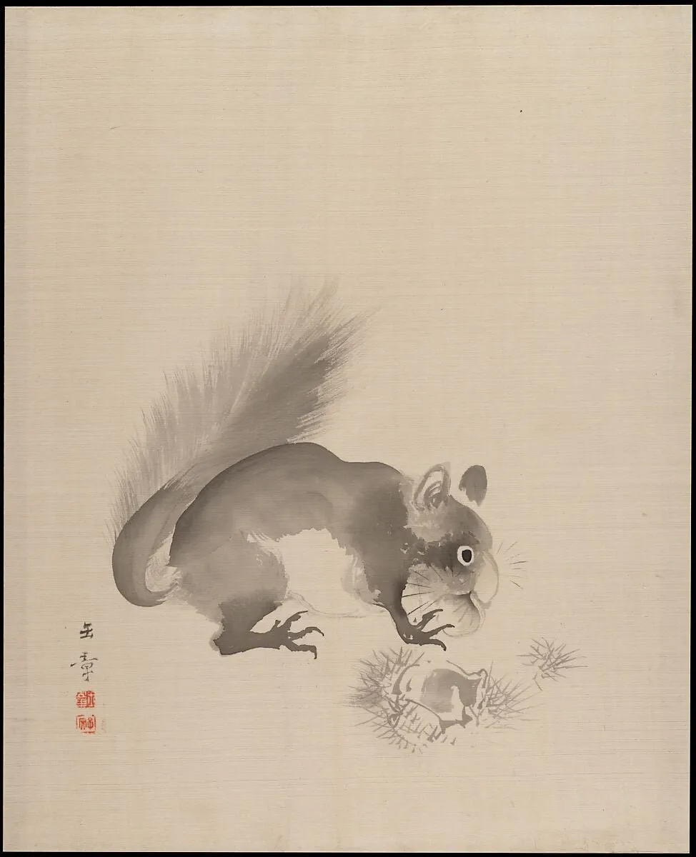 Untitled, by Kawabata Gyokushō, ink, 1890