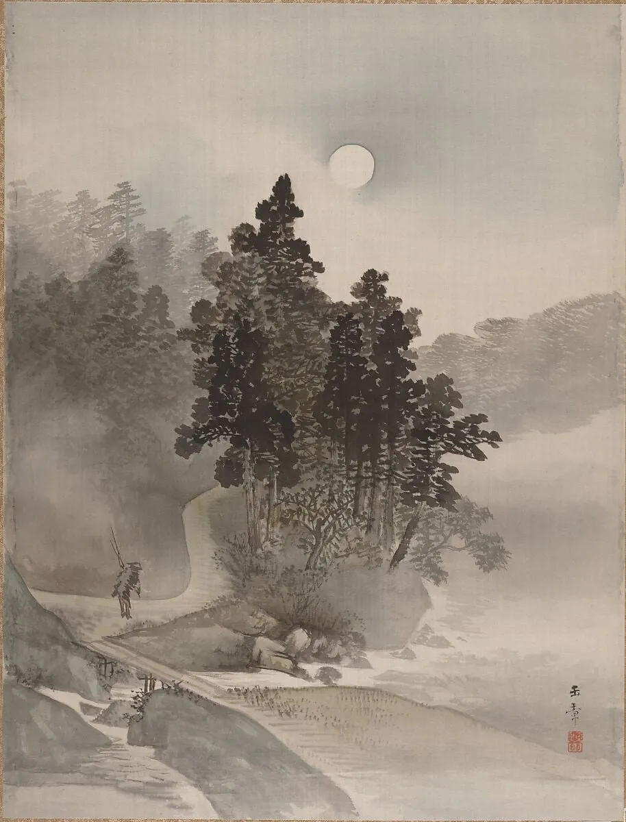Untitled, by Kawabata Gyokushō, ink, 1890