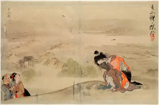 An Unfortunate Tale, II, by Kawanabe Kyōsai 河鍋暁斎