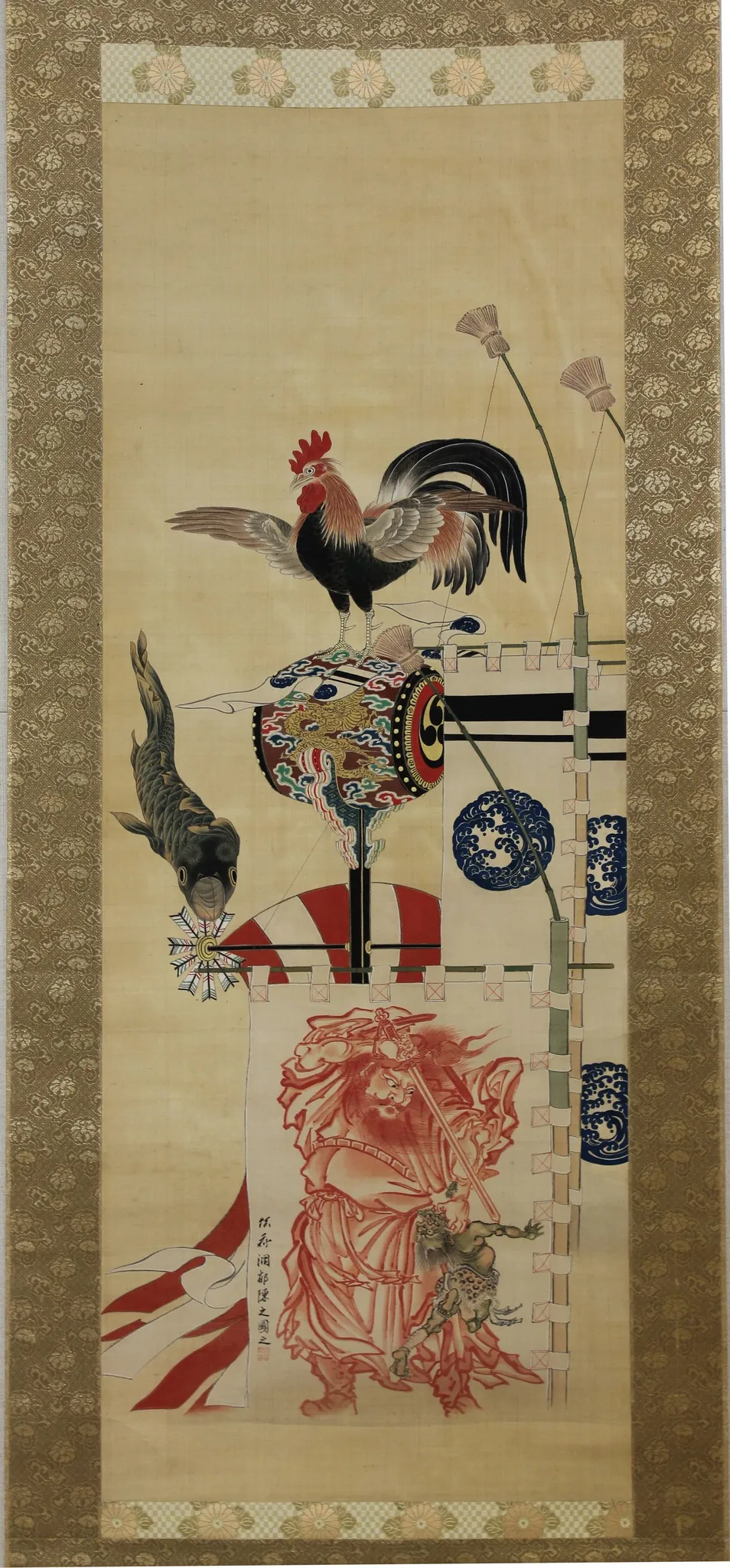 Boy’s Day Carp Streamer and Shōki Banner, by Kawanabe Kyōsai 河鍋暁斎, unspecified, 1850
