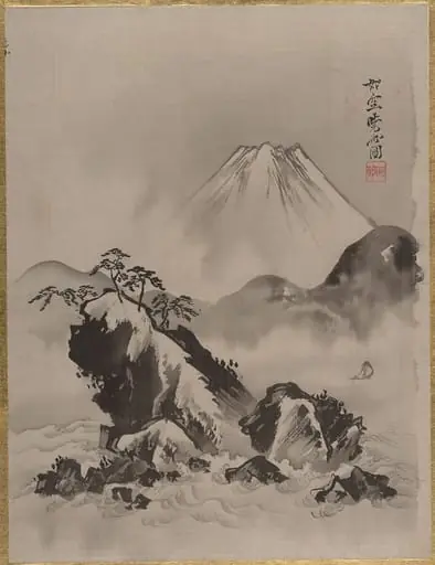 富士図|Mount Fuji, by Kawanabe Kyōsai 河鍋暁斎, 1887
