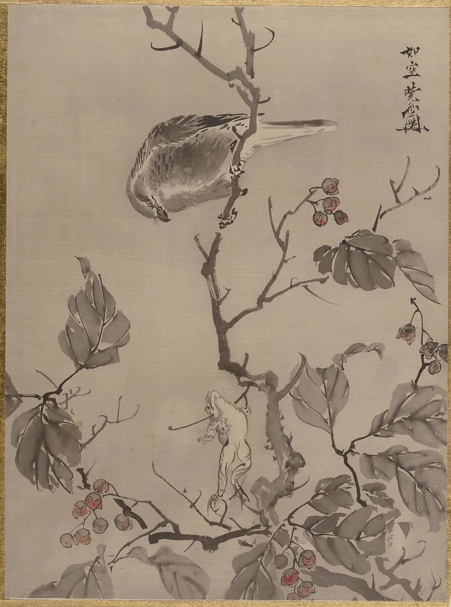 Untitled, by Kawanabe Kyōsai 河鍋暁斎, ink, 1887