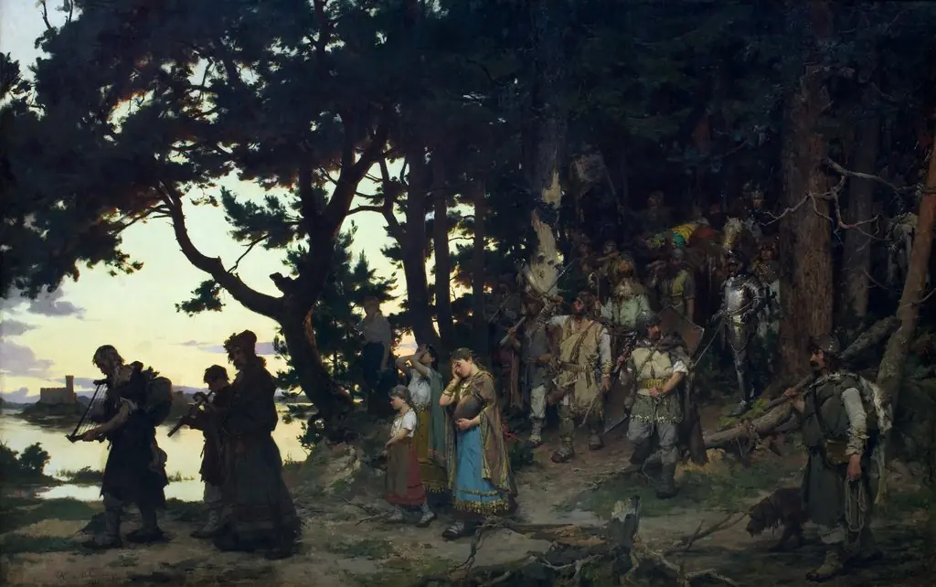 Gedymin’s funeral, by Kazimierz Alchimowicz