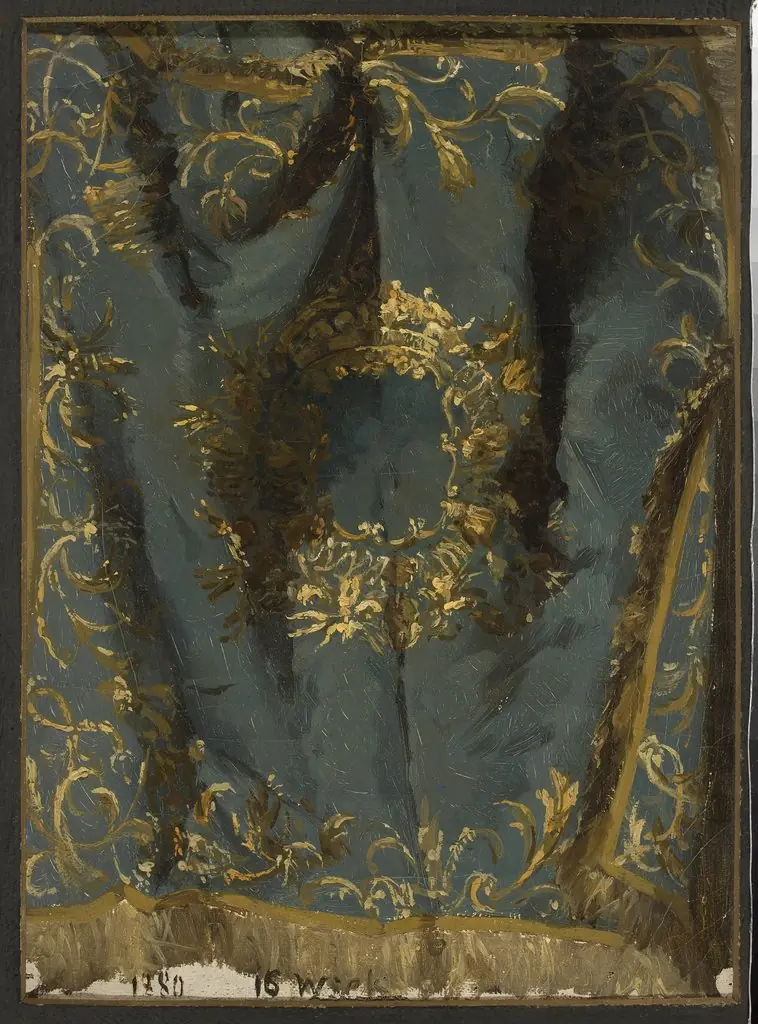 Study of a fabric from the 16th century, by Kazimierz Alchimowicz
