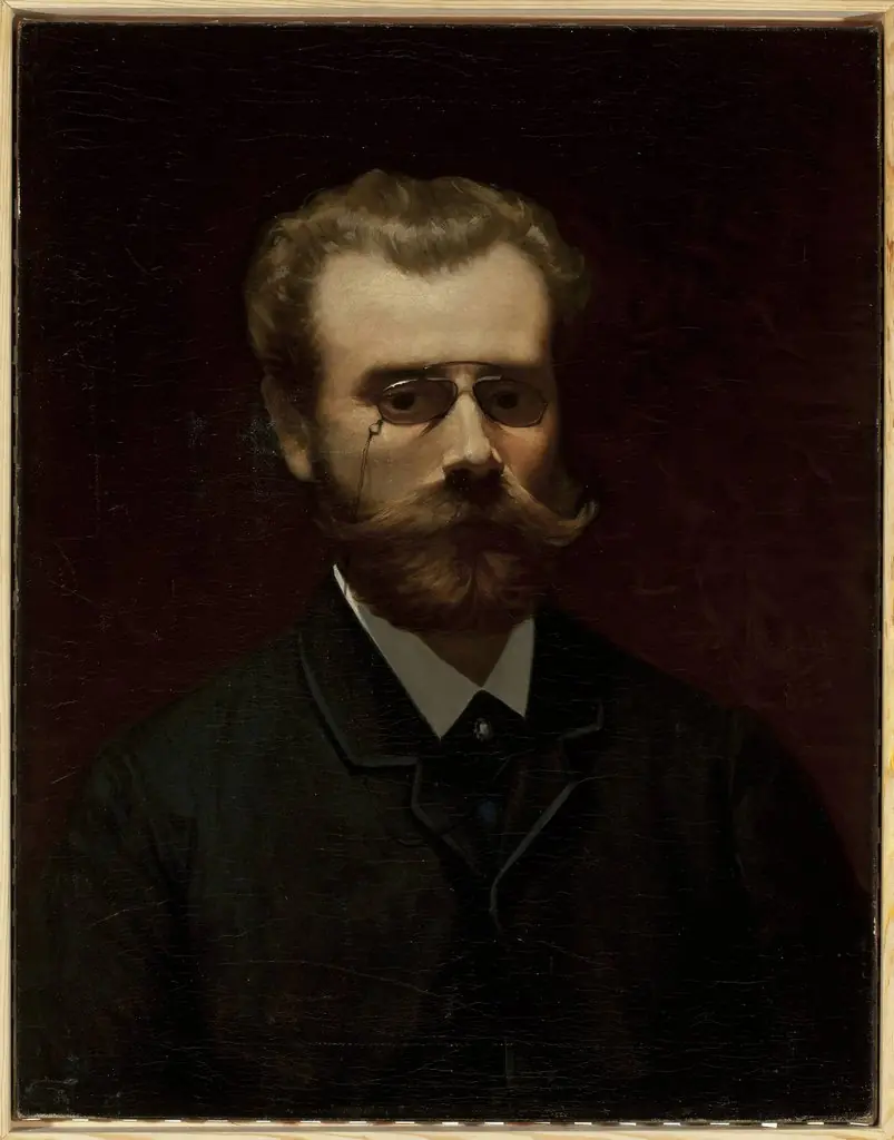 Portrait of Walerz Brochocki, painter, by Kazimierz Mirecki