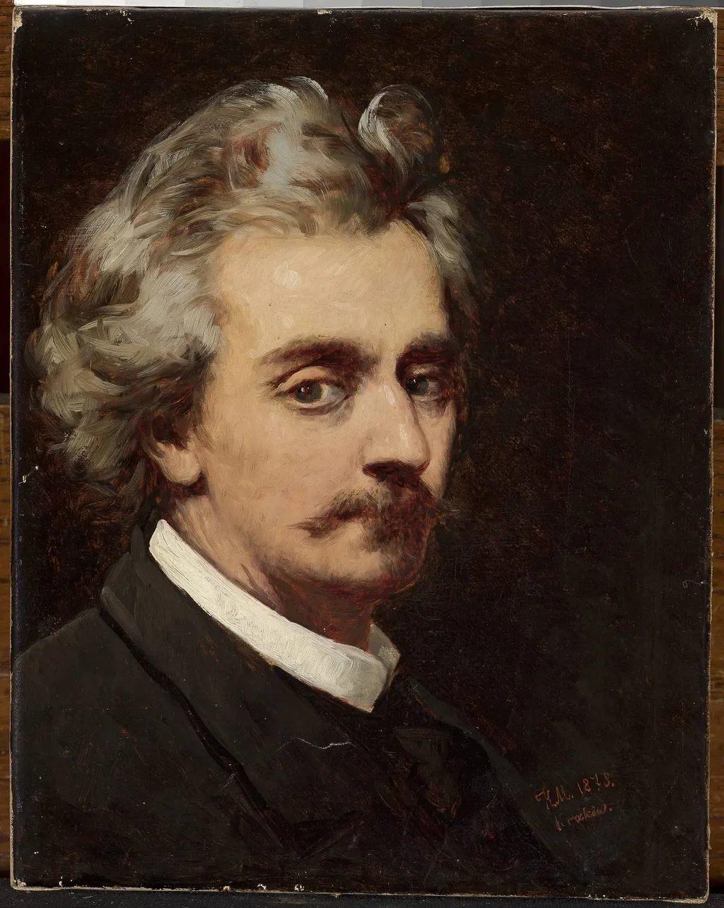 Self-portrait, by Kazimierz Mirecki, oil, 1875
