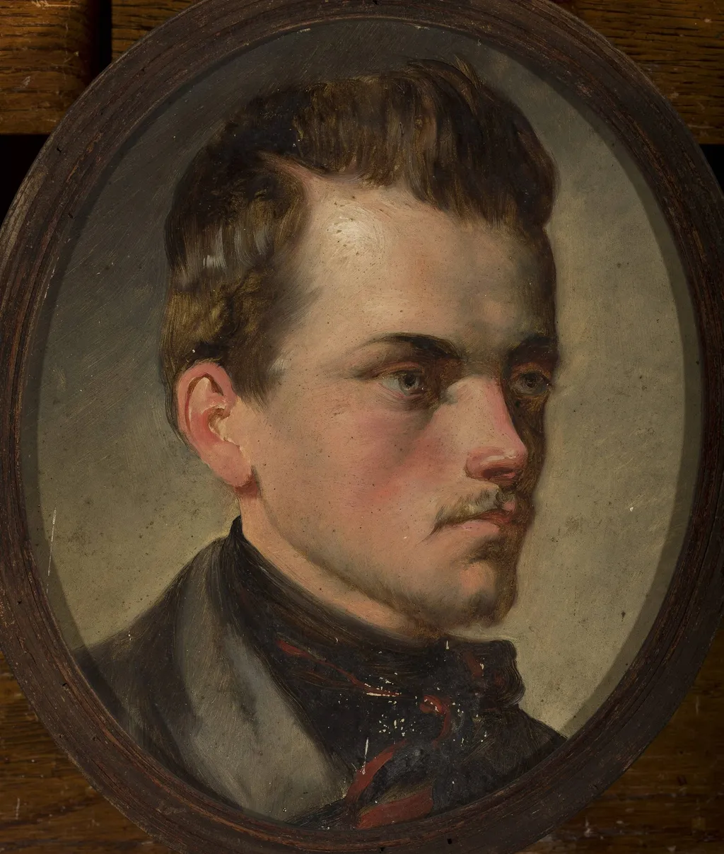 Portrait of a man, by Kazimierz Mordasewicz, oil, 1900