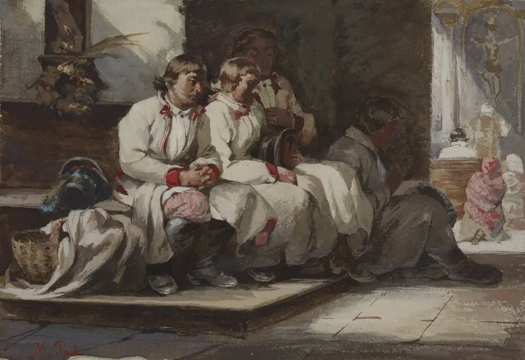 In the Church Porch