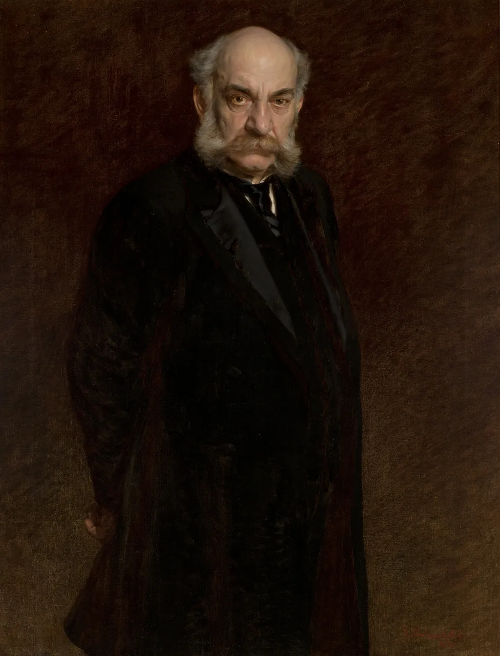 Portrait of Filip Zaleski, by Kazimierz Pochwalski, oil, 1904