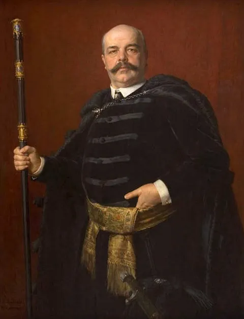Portret Stanisława Badeniego, by Kazimierz Pochwalski, oil, 1903