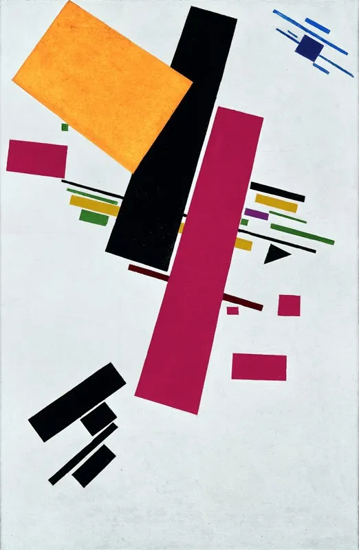 Supremus No. 38, by Kazimir Malevich, oil, 1916