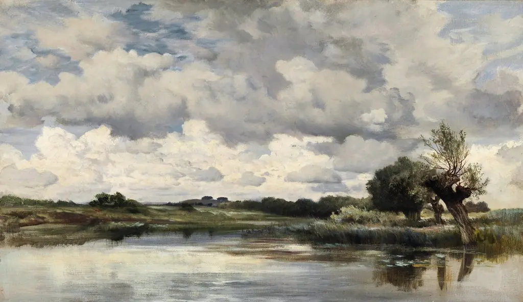 Landscape near Pangbourne, by Keeley Halswelle