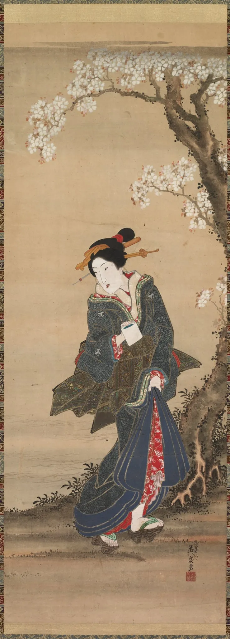 Courtesan, by Keisai Eisen, unspecified, 1804