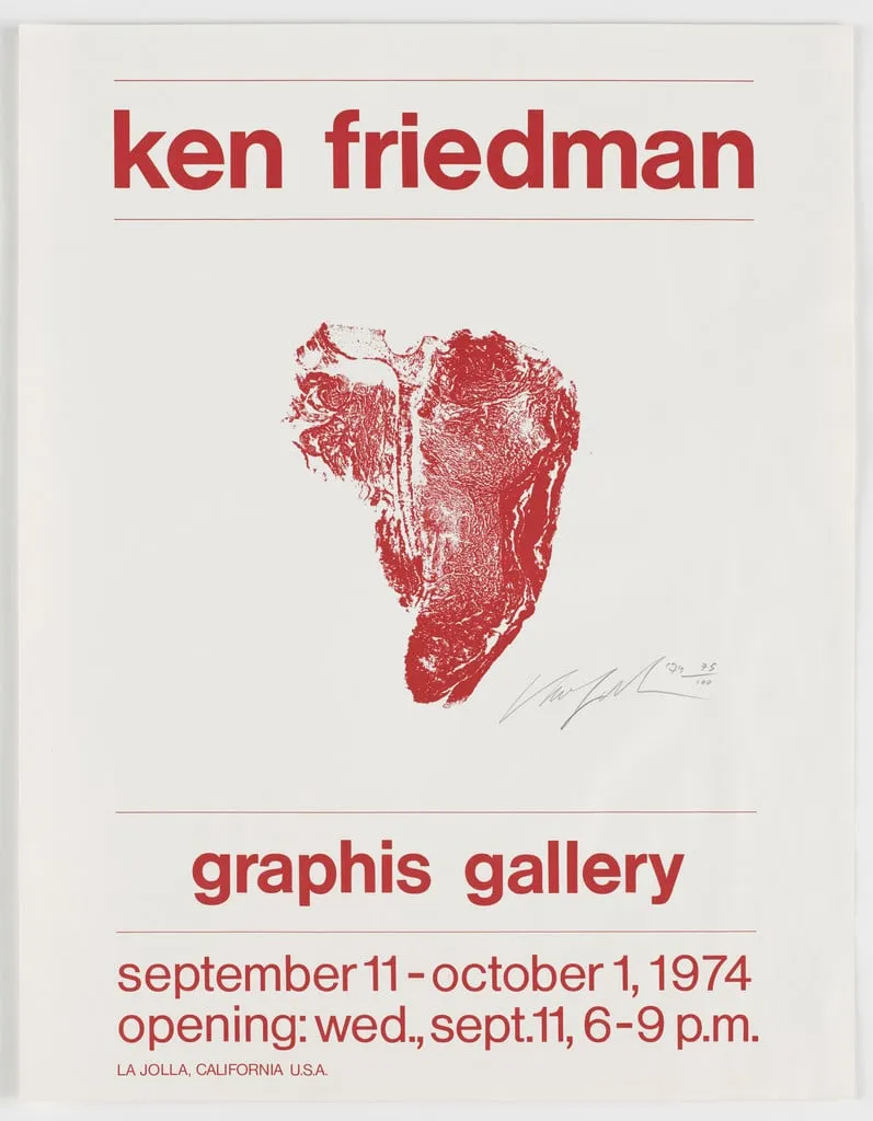 Untitled, by Ken Friedman, ink, 1974