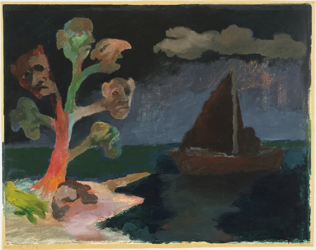 Untitled, by Ken Kiff, paint, 1973