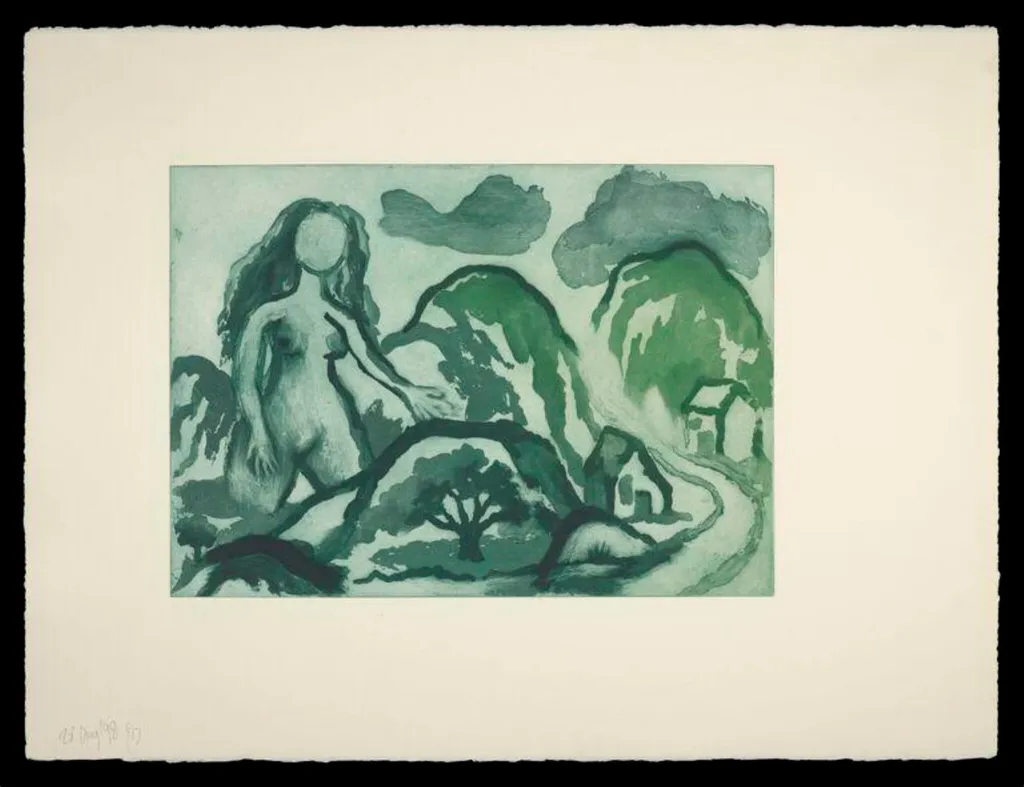 Woman and Landscape, by Ken Kiff, 1998