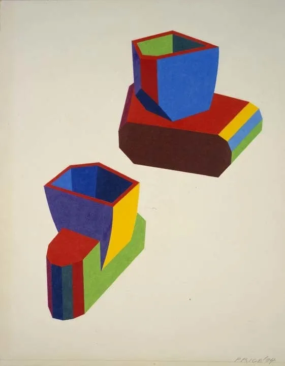 Untitled, by Ken Price, graphite, 1974