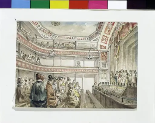 Interior of London Bridge Theatre, by Kennedy